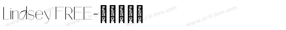 Lindsey FREE字体转换